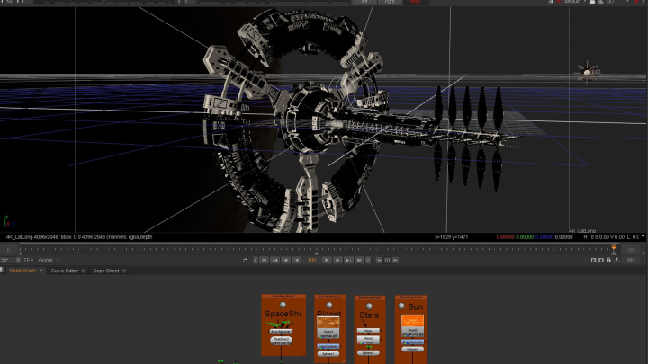 360° stereo rendering and slit-scan shader for Cara VR - virtual reality plug-in for Nuke